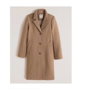 Abercrombie & Fitch Wool Blend Dad Coat